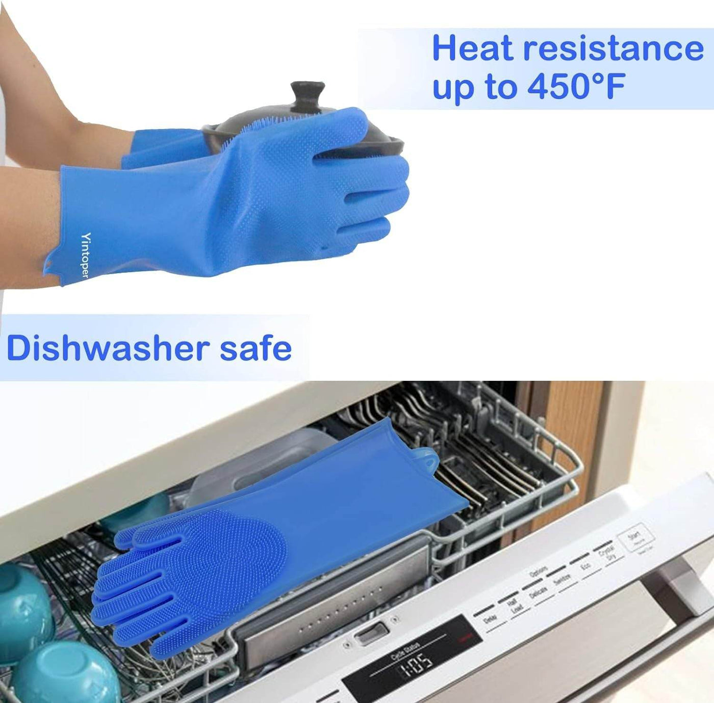 Durable Pet Grooming Gloves – The Ultimate 5-Finger Massage & Bathing Tool! 🐾 - Aussie Pets Store
