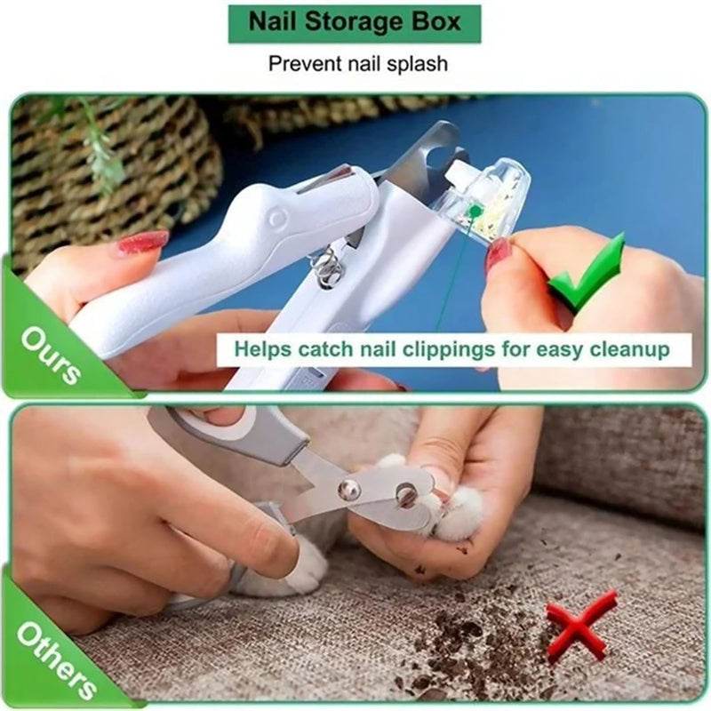 Pet Nail Clippers with LED Light – Safe & Precise Trimming! 🐾 - Aussie Pets Store