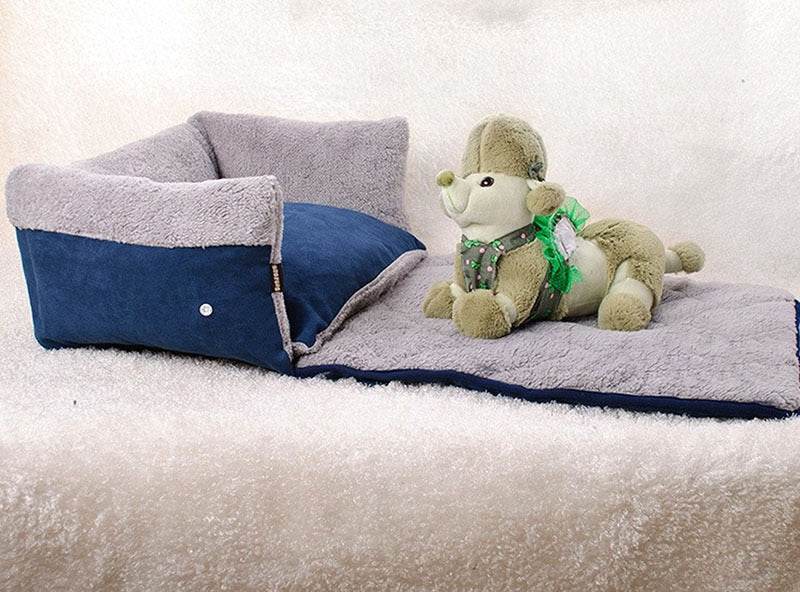 Flip Pet Nest – Cozy & Removable Pet Bed with Blanket 🐶🐱 - Aussie Pets Store