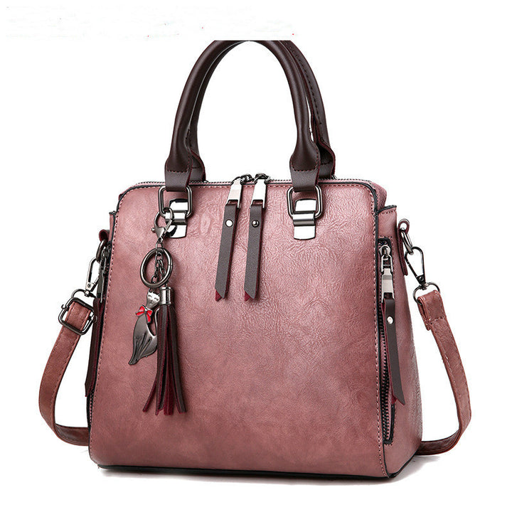 Leather Tassel Handbag