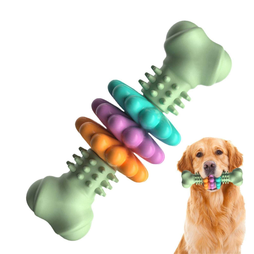 Indestructible Dog Bone Chew Toy – Tough, Fun & Teeth-Cleaning! - Aussie Pets Store
