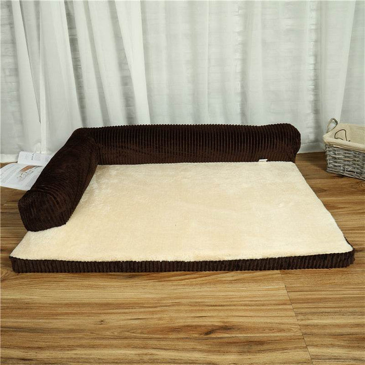 Corduroy Pet Sofa – Cozy & Supportive Dog Bed - Aussie Pets Store