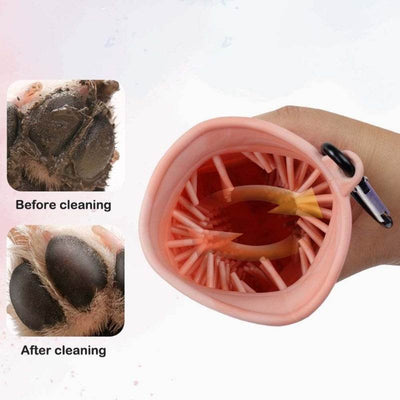 2-in-1 Dog Paw Cleaner & Grooming Brush – Keep Your Home Mud-Free! - Aussie Pets Store