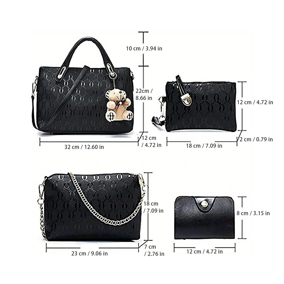 Leather Handbag Set