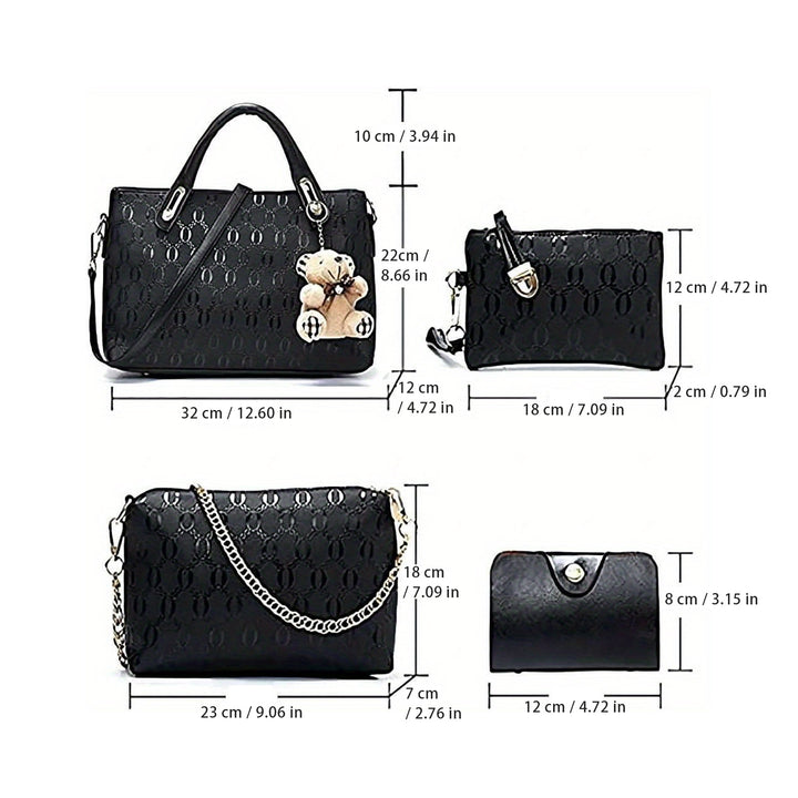 Leather Handbag Set
