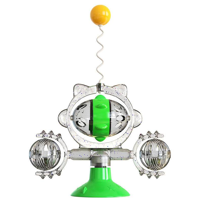 Cat Pinwheel Toy – Interactive Leaky Ball Feeder - Aussie Pets Store