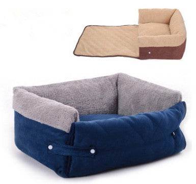 Flip Pet Nest – Cozy & Removable Pet Bed with Blanket 🐶🐱 - Aussie Pets Store