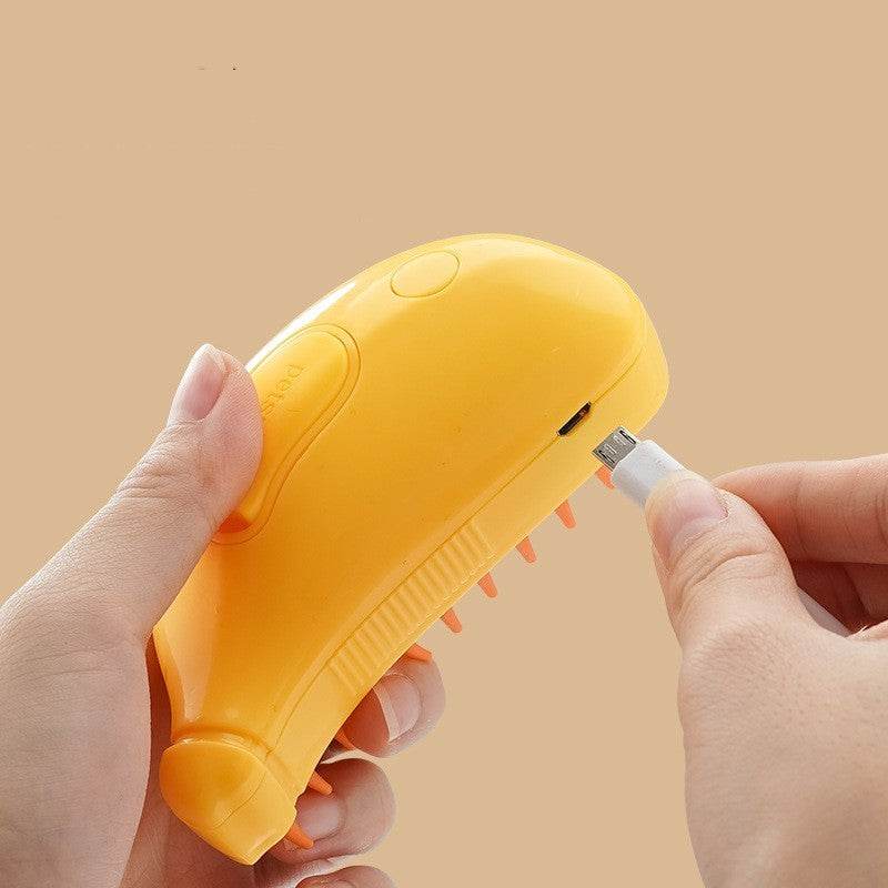3-in-1 Pet Steam Brush – Groom, Clean & Massage Your Pet in One Go! 🐾 - Aussie Pets Store