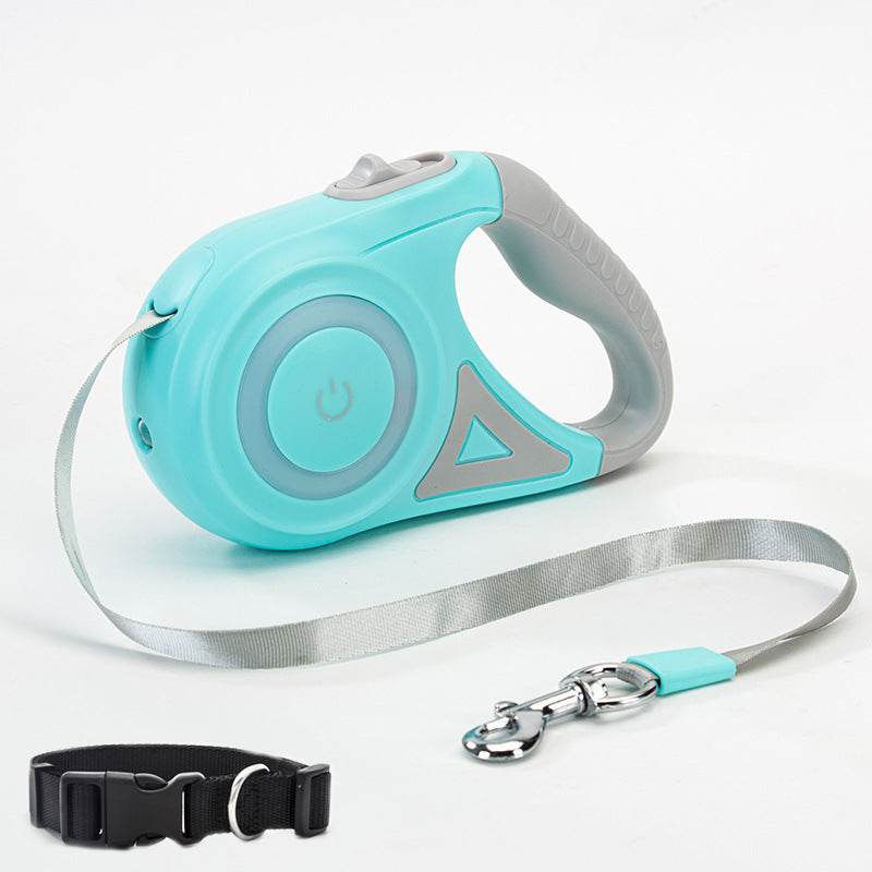 Dog Leash Retractable Leash And Dog Collar Spotlight Automatic Pet Dog Cat Traction Rope For Small Medium Dogs Pet Product - Aussie Pets Store