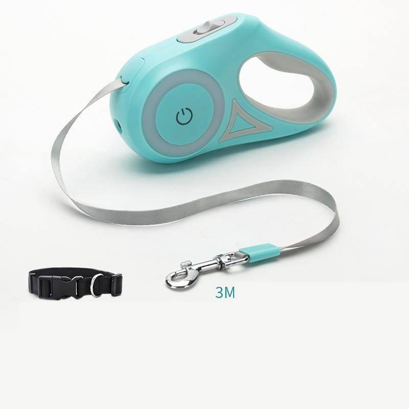 Dog Leash Retractable Leash And Dog Collar Spotlight Automatic Pet Dog Cat Traction Rope For Small Medium Dogs Pet Product - Aussie Pets Store