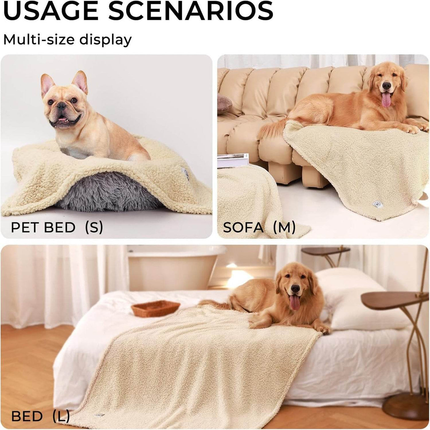 Soft & Cozy Shu Cotton Velvet Pet Blanket – Warm & Comfortable! 🐾 - Aussie Pets Store