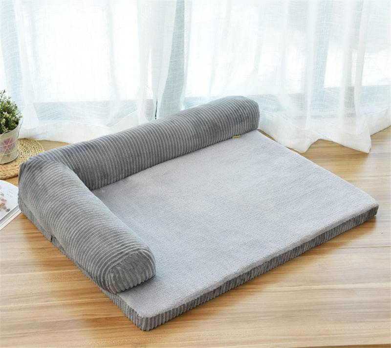 Corduroy Pet Sofa – Cozy & Supportive Dog Bed - Aussie Pets Store