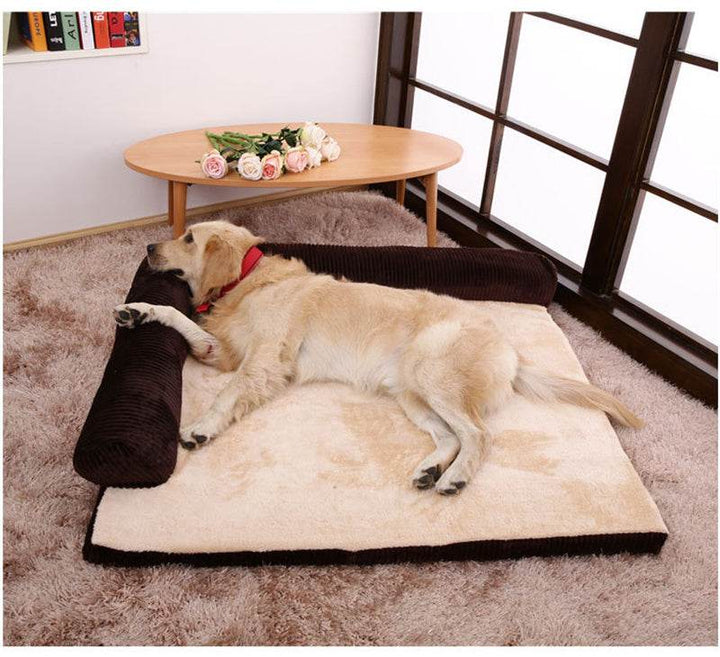 Corduroy Pet Sofa – Cozy & Supportive Dog Bed - Aussie Pets Store