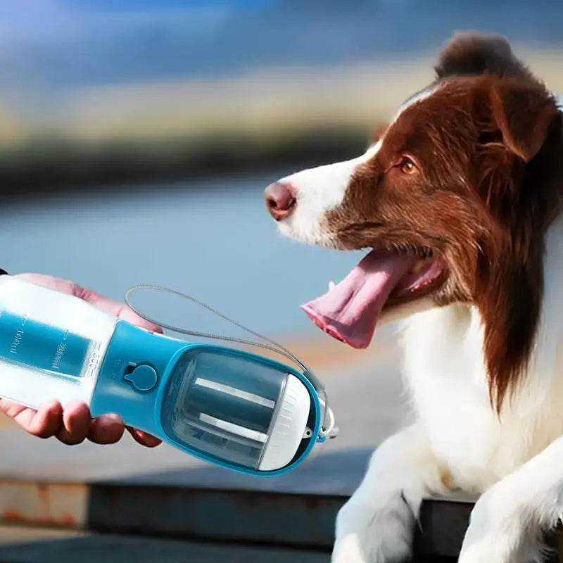 3-in-1 Portable Dog Water Bottle – Hydration, Food & Waste Bags in One! - Aussie Pets Store