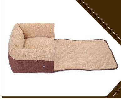 Flip Pet Nest – Cozy & Removable Pet Bed with Blanket 🐶🐱 - Aussie Pets Store