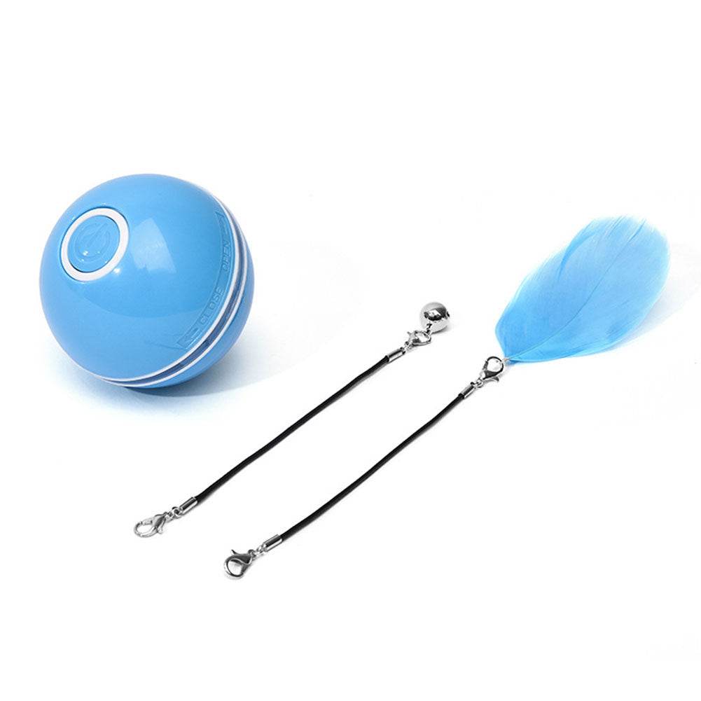 Colorful Smart Interactive Cat Toy – 360° LED Rotating Ball 🎾✨ - Aussie Pets Store
