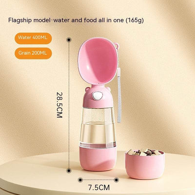 2-in-1 Design Portable Pet Water Bottle & Food Container - Aussie Pets Store