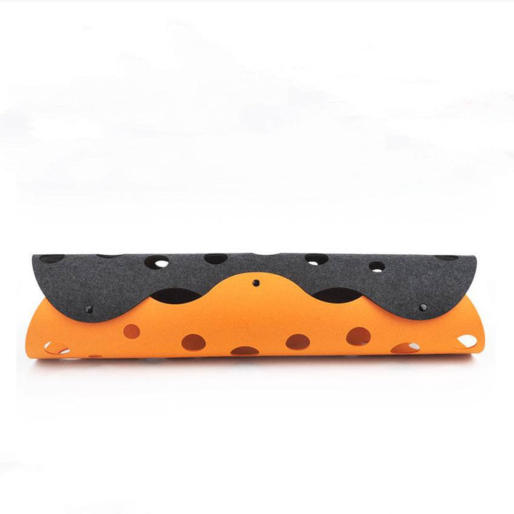 Cat Tunnel Cat Toy Felt Pom Splicing Deformable Kitten Nest Collapsible Tube House Tunnel Interactive Pet Toy Cat Accessories - Aussie Pets Store