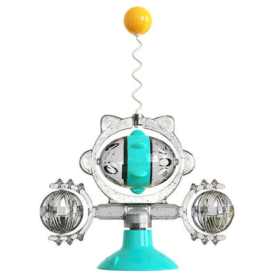 Cat Pinwheel Toy – Interactive Leaky Ball Feeder - Aussie Pets Store