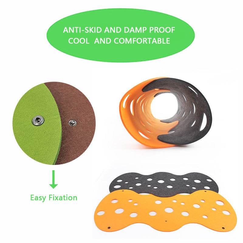 Cat Tunnel Cat Toy Felt Pom Splicing Deformable Kitten Nest Collapsible Tube House Tunnel Interactive Pet Toy Cat Accessories - Aussie Pets Store