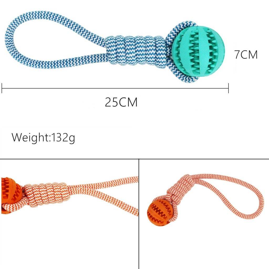 Interactive Dog Toy Balls – Treat & Chew Rope Rubber Balls 🐾 - Aussie Pets Store