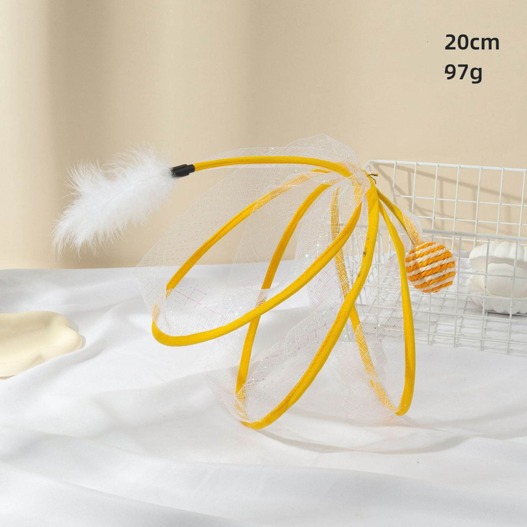 Cat Tunnel with Feather Mouse – Fun & Durable Playtime - Aussie Pets Store