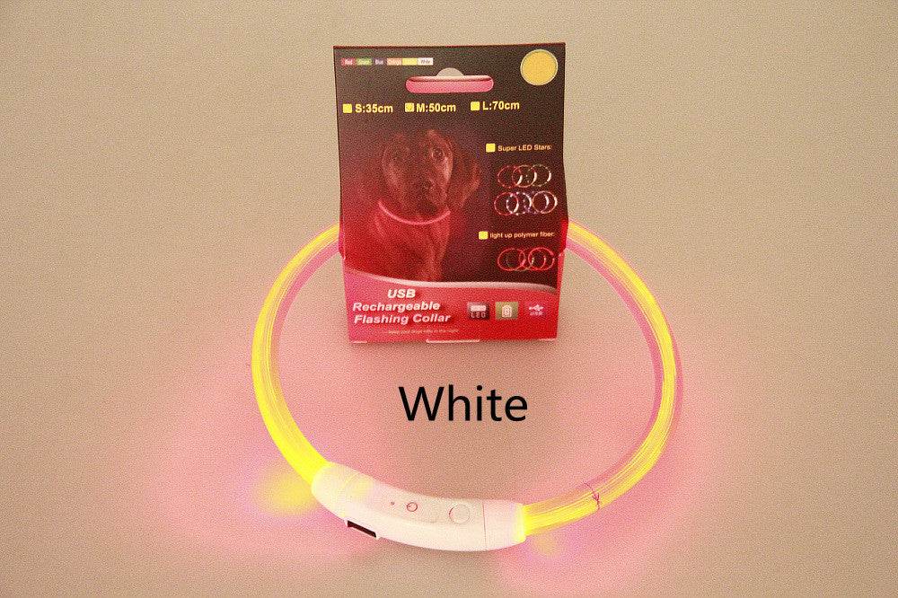 🌟 USB Rechargeable Flashing Pet Safety Collar – Glow in the Dark! - Aussie Pets Store
