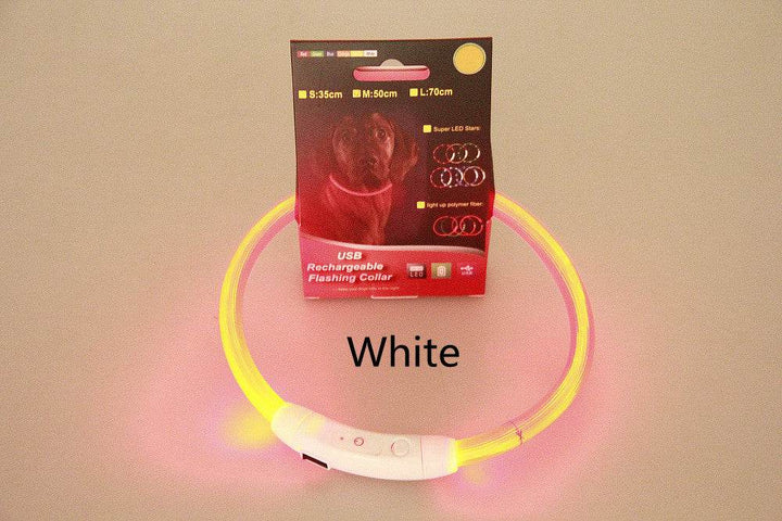 🌟 USB Rechargeable Flashing Pet Safety Collar – Glow in the Dark! - Aussie Pets Store