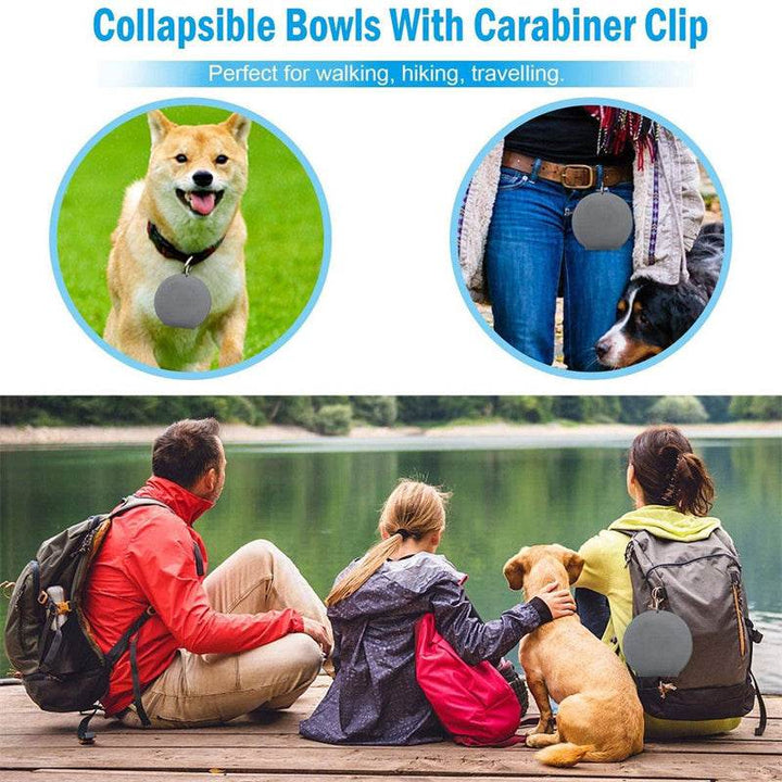Foldable Double Bowl – Perfect for Pets On the Go! 🐾 - Aussie Pets Store