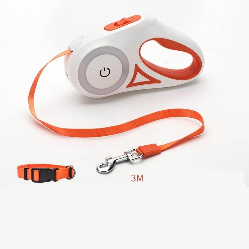 Dog Leash Retractable Leash And Dog Collar Spotlight Automatic Pet Dog Cat Traction Rope For Small Medium Dogs Pet Product - Aussie Pets Store