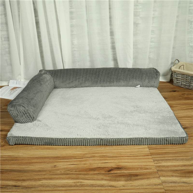 Corduroy Pet Sofa – Cozy & Supportive Dog Bed - Aussie Pets Store