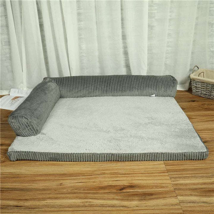 Corduroy Pet Sofa – Cozy & Supportive Dog Bed - Aussie Pets Store