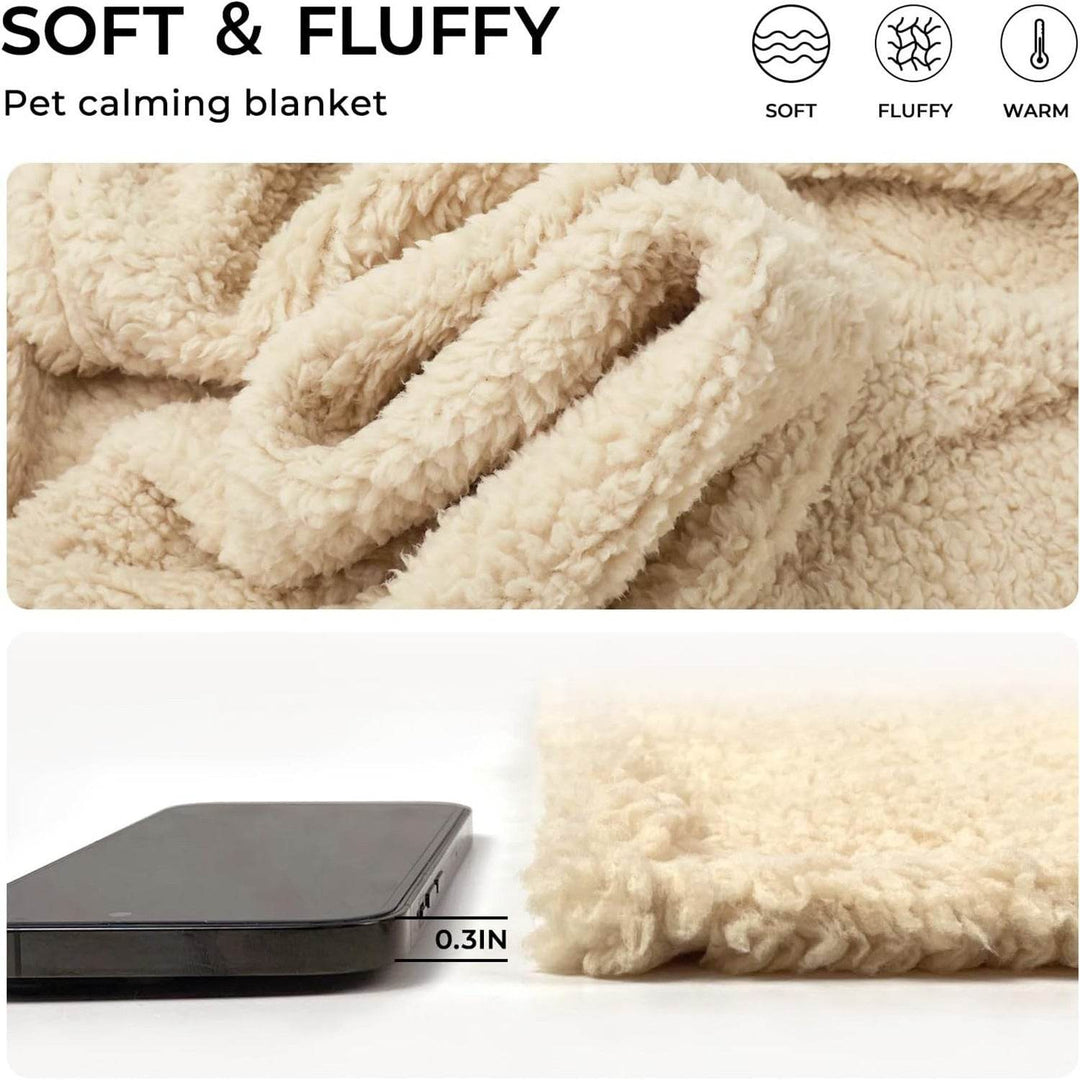 Soft & Cozy Shu Cotton Velvet Pet Blanket – Warm & Comfortable! 🐾 - Aussie Pets Store