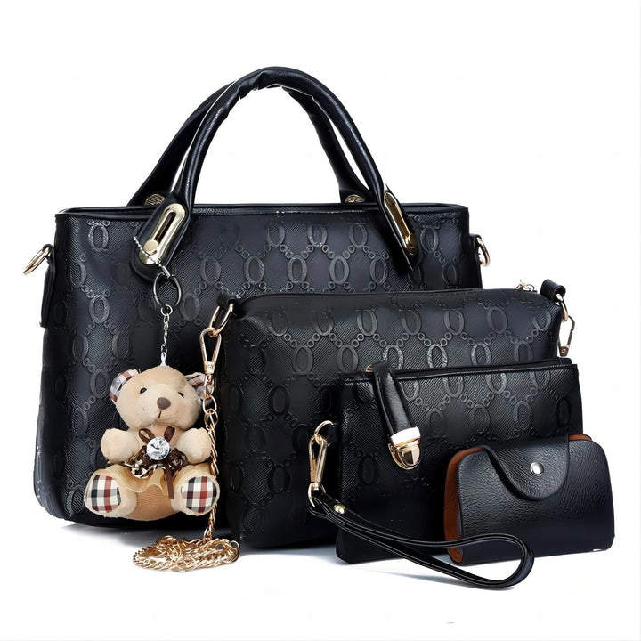Leather Handbag Set