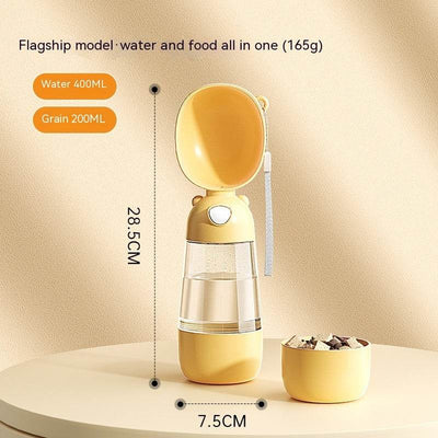 2-in-1 Design Portable Pet Water Bottle & Food Container - Aussie Pets Store
