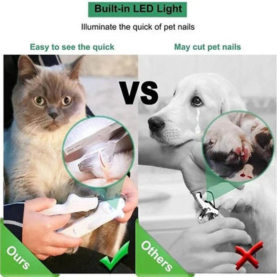 Pet Nail Clippers with LED Light – Safe & Precise Trimming! 🐾 - Aussie Pets Store