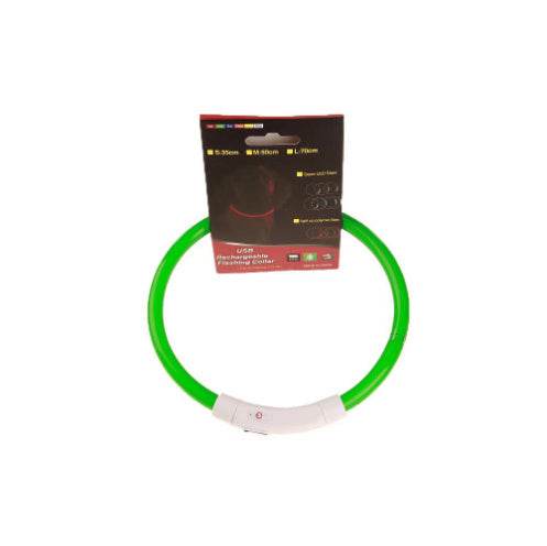 🌟 USB Rechargeable Flashing Pet Safety Collar – Glow in the Dark! - Aussie Pets Store