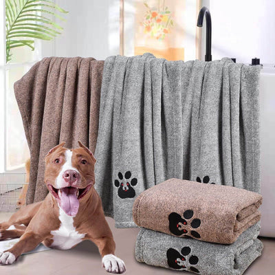 Super Absorbent Dog Bath Towel – Fast Drying & Ultra Soft! 🐾 - Aussie Pets Store