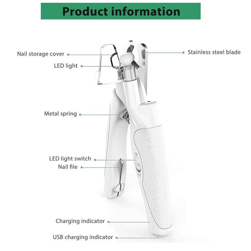 Pet Nail Clippers with LED Light – Safe & Precise Trimming! 🐾 - Aussie Pets Store