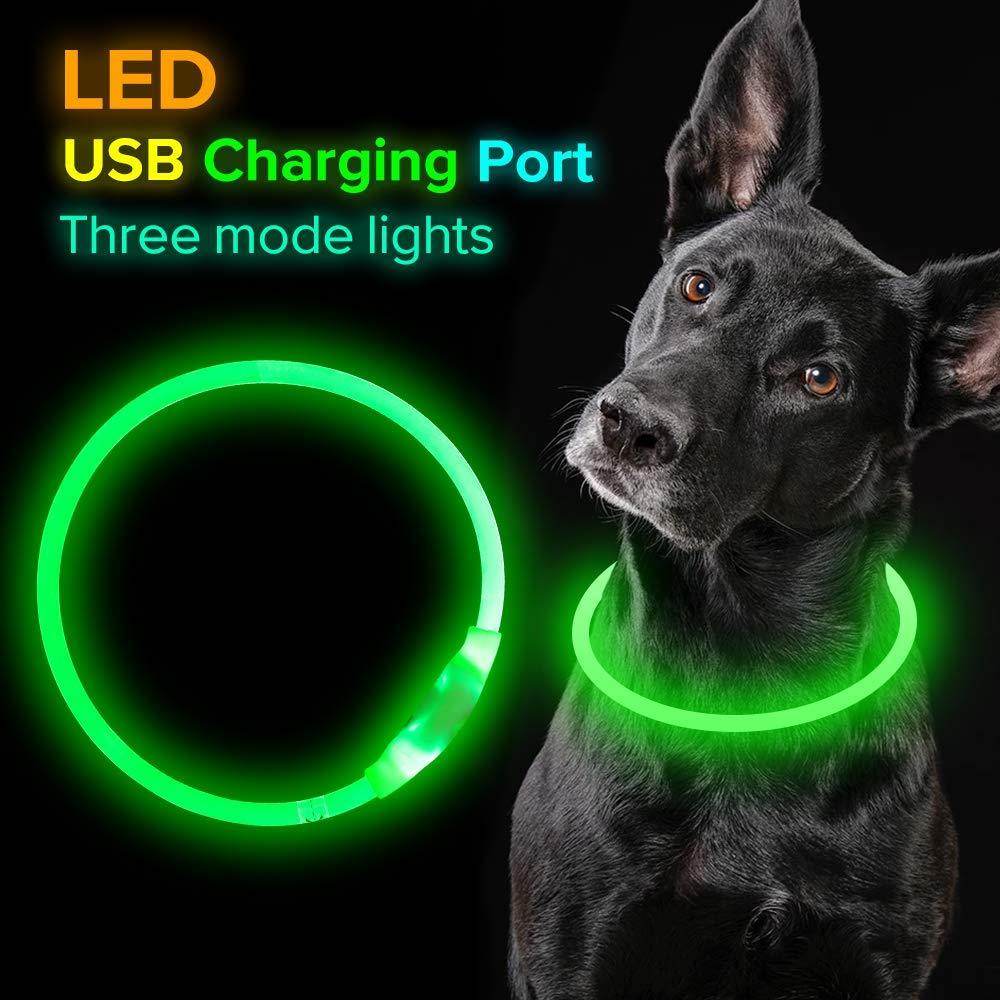 🌟 USB Rechargeable Flashing Pet Safety Collar – Glow in the Dark! - Aussie Pets Store