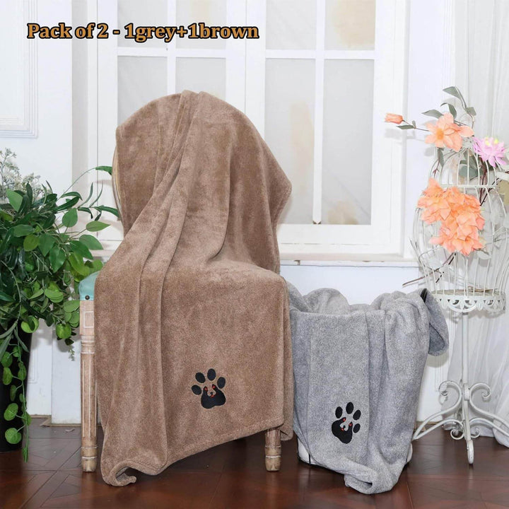 Super Absorbent Dog Bath Towel – Fast Drying & Ultra Soft! 🐾 - Aussie Pets Store