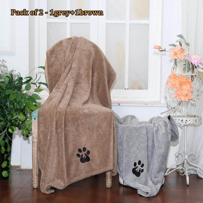 Super Absorbent Dog Bath Towel – Fast Drying & Ultra Soft! 🐾 - Aussie Pets Store