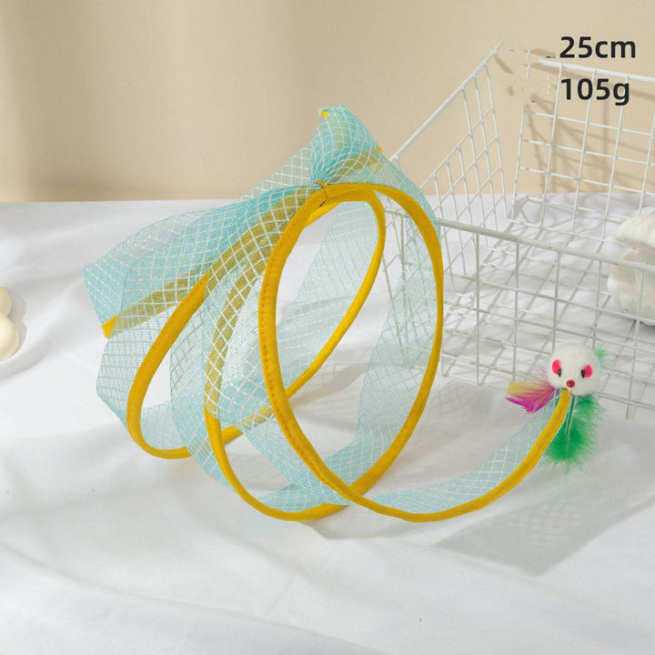 Cat Tunnel with Feather Mouse – Fun & Durable Playtime - Aussie Pets Store