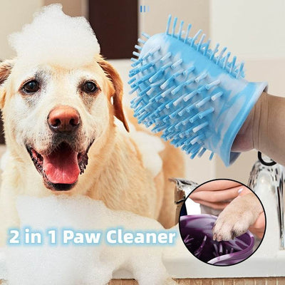2-in-1 Dog Paw Cleaner & Grooming Brush – Keep Your Home Mud-Free! - Aussie Pets Store