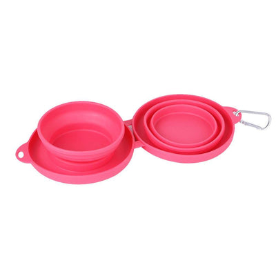 Foldable Double Bowl – Perfect for Pets On the Go! 🐾 - Aussie Pets Store