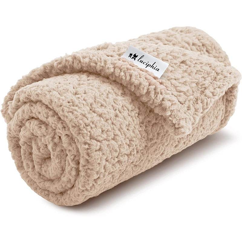Soft & Cozy Shu Cotton Velvet Pet Blanket – Warm & Comfortable! 🐾 - Aussie Pets Store
