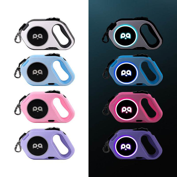 New LED Light Retractable Dog Leash – Walk in Style & Safety! - Aussie Pets Store