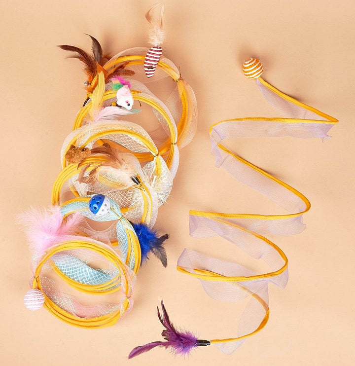 Cat Tunnel with Feather Mouse – Fun & Durable Playtime - Aussie Pets Store