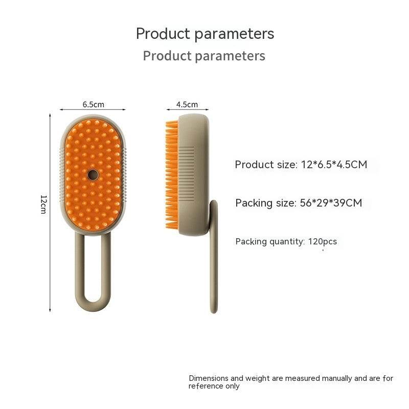 Cat & Dog Steam Brush – 3-in-1 Electric Pet Grooming & Massage Comb 🐾✨ - Aussie Pets Store