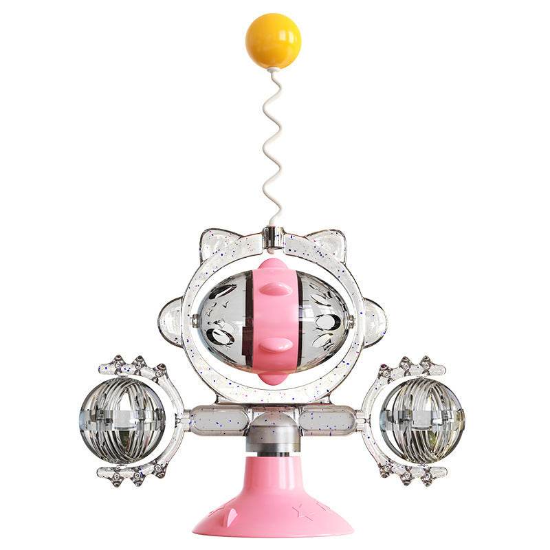 Cat Pinwheel Toy – Interactive Leaky Ball Feeder - Aussie Pets Store